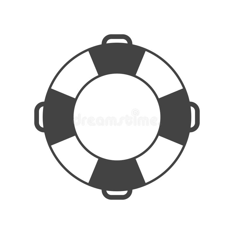 Life Buoy Icon Vector Illustration Stock Vector - Illustration of ring ...