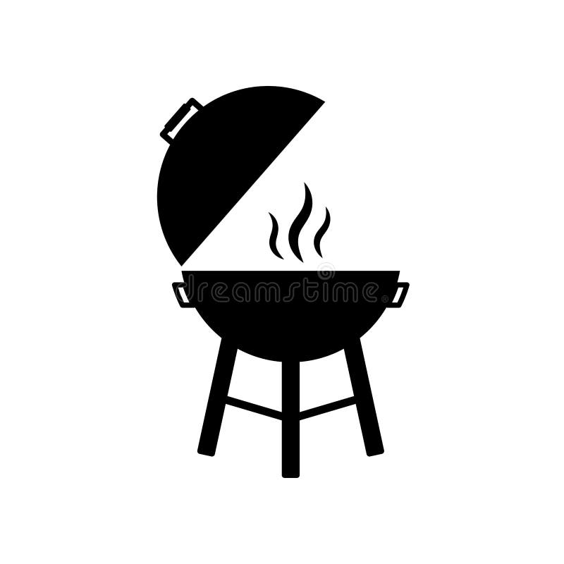 Grill Bbq Vector Icon. Grill Vector Icon Illustration, BBQ Grill Symbol