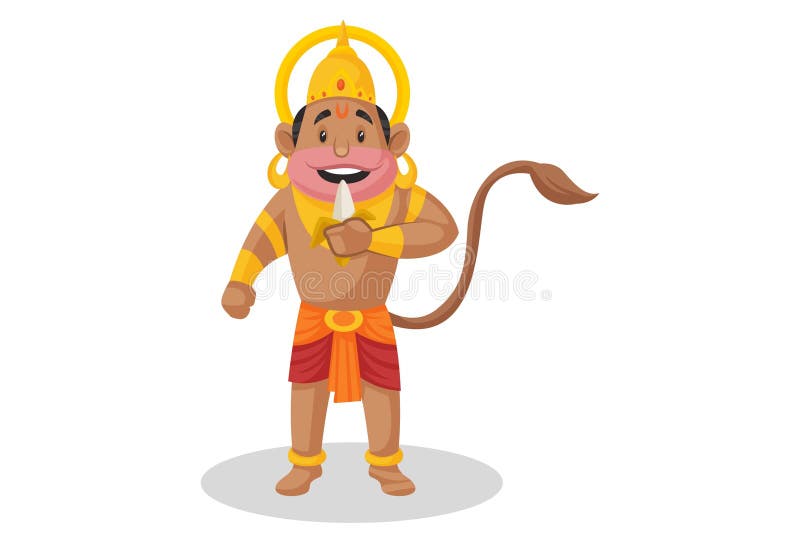 Lord Hanuman Vector Cartoon Illustration Stock Vector - Illustration of holding, fire: 219558853 Lord Hanuman Vector Cartoon Illustration Stock Vector - Illustration of holding, fire: 219558853