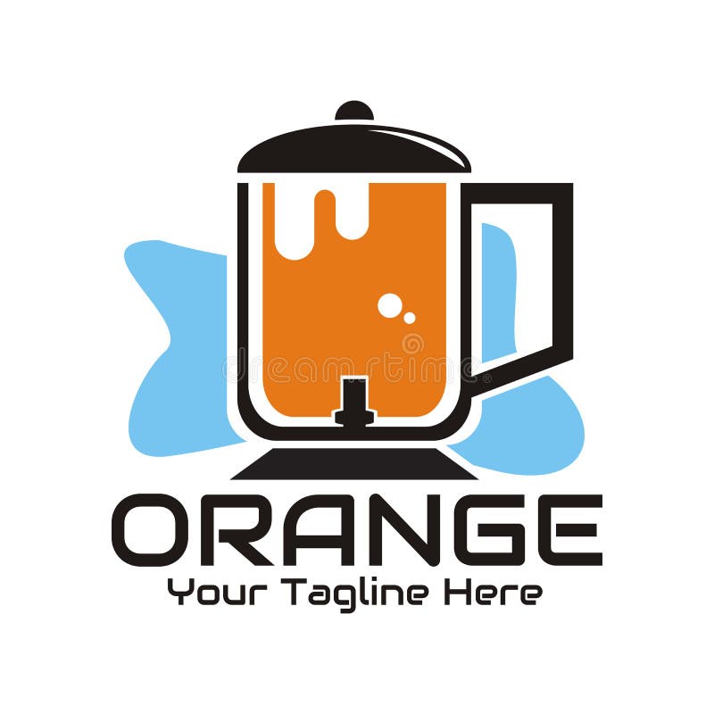 Illustration Vector Graphic of Orange Juice in the Mixer Stock Vector