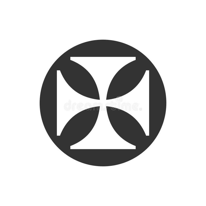 The Four Arms of Celtic Cross are Representative of the Four Directions of the Compassions Stock