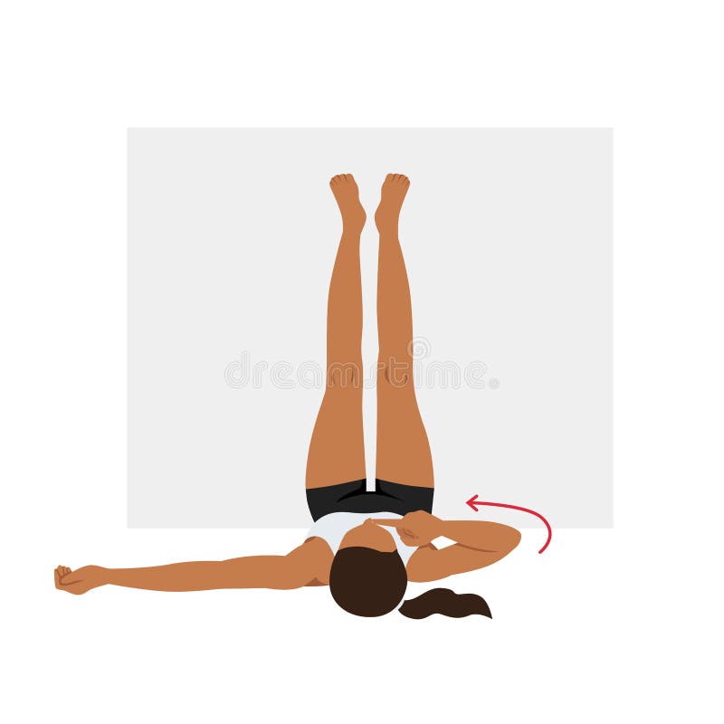 Man Doing Legs Up the Wall Pose Viparita Karani Stretch Exercise