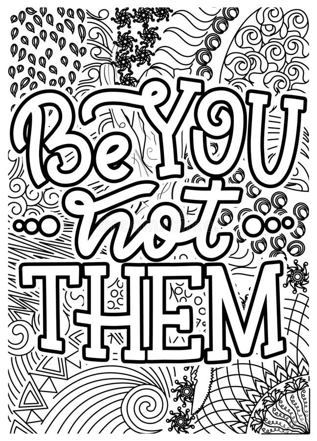 Motivational Quote Coloring Pages for Adults, Inspirational Coloring