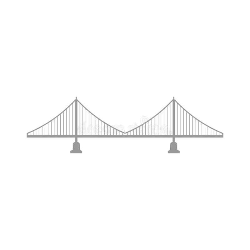 Icon Vector Bridge Template Design Trendy Stock Illustration