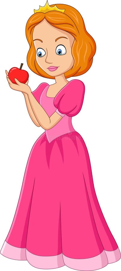 Cartoon Cinderella Holding Red Apple Stock Vector - Illustration of frozen, cartoon: 228940997 Cartoon Cinderella Holding Red Apple Stock Vector - Illustration of frozen, cartoon: 228940997
