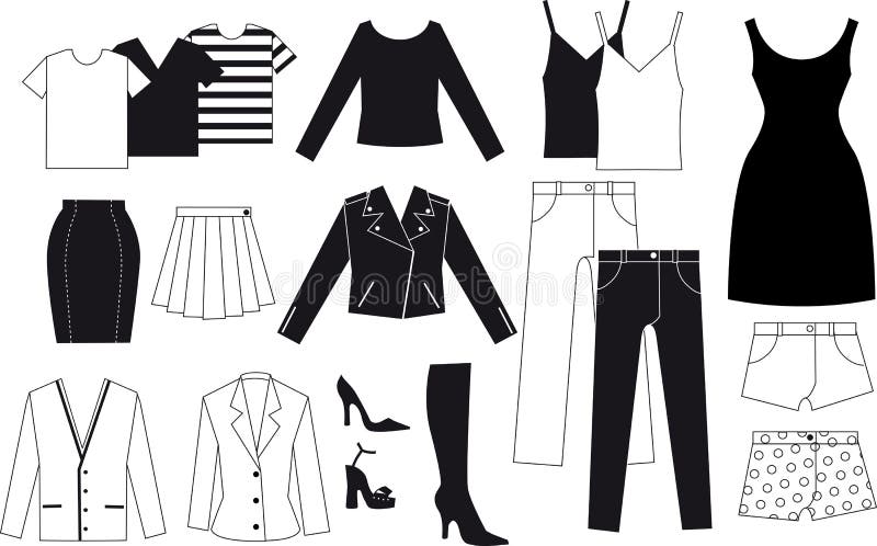 Assorted Apparel Stock Illustrations – 233 Assorted Apparel Stock ...