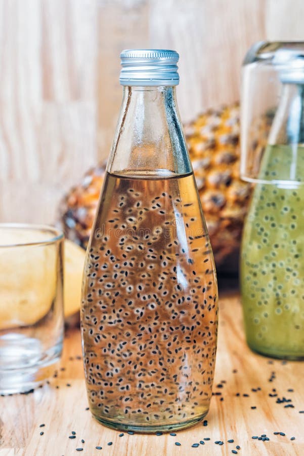 Basil Seeds Drink In Glass Bottle Stock Image Image Of Antioxidant basil-seeds-drink-in-glass-bottle-stock-image-image-of-antioxidant