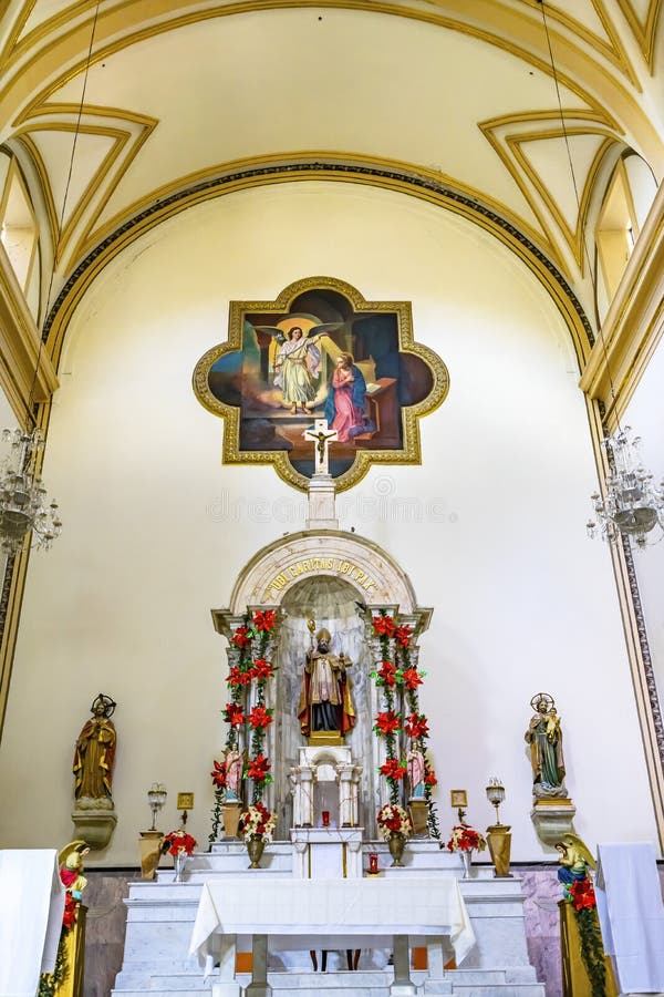 Basilica Altar San Agustin Church Puebla Mexico Stock Photo - Image of  christianity, historical: 174737180