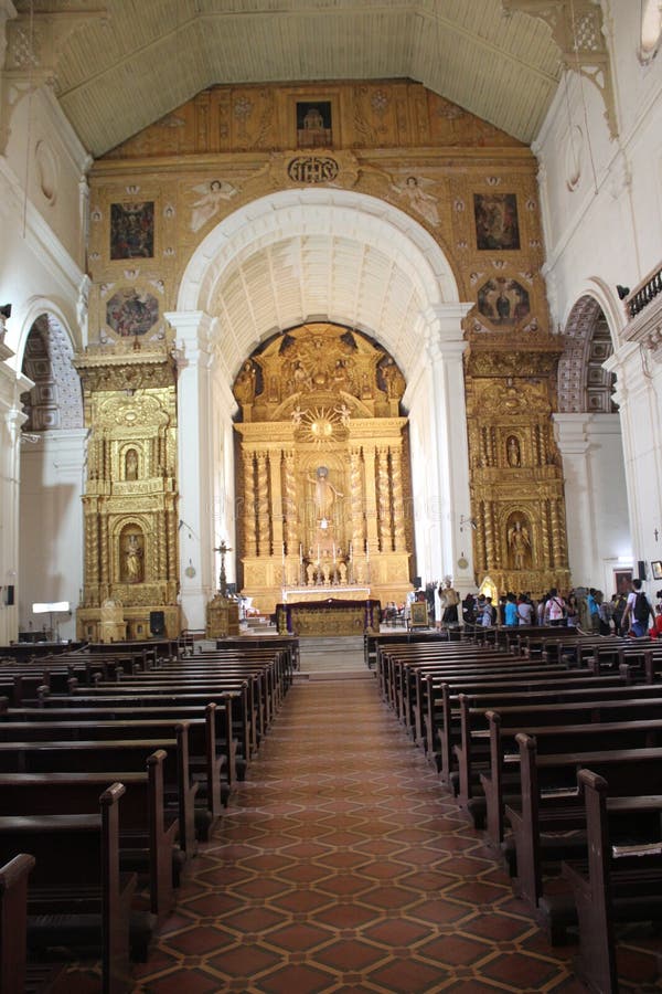 Interiors of Old Goa Church or The Basilica of Bom Jesus