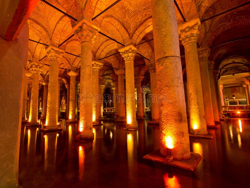 Basilica Cistern Istanbul, Turkey royalty free stock photos Basilica Cistern Istanbul, Turkey royalty free stock photos
