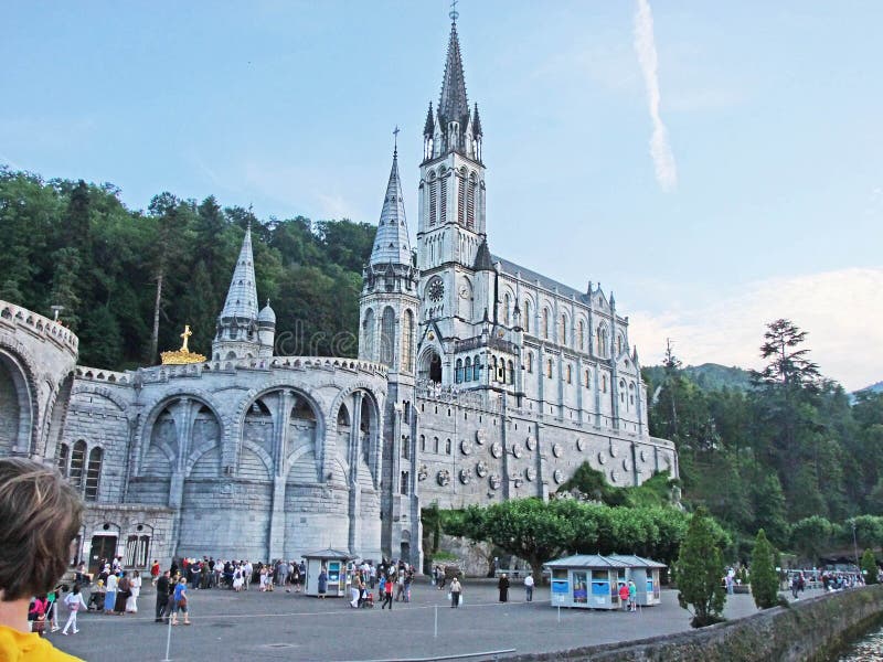 The Basilica Of Our Lady In Lourdes, France Editorial Stock Image ...
