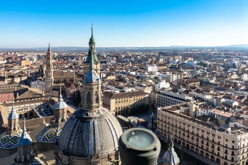 Basilica de Nuestra Señora del Pilar Cathedral in Zaragoza, Spain royalty free stock images Basilica de Nuestra Señora del Pilar Cathedral in Zaragoza, Spain royalty free stock images