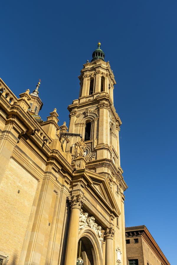 Basilica de Nuestra Señora del Pilar Cathedral in Zaragoza, Spain royalty free stock photo Basilica de Nuestra Señora del Pilar Cathedral in Zaragoza, Spain royalty free stock photo