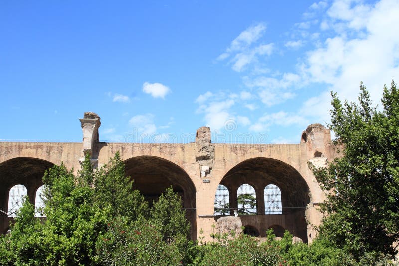 Basilica Di Massenzio stock afbeeldingen Basilica Di Massenzio stock afbeeldingen