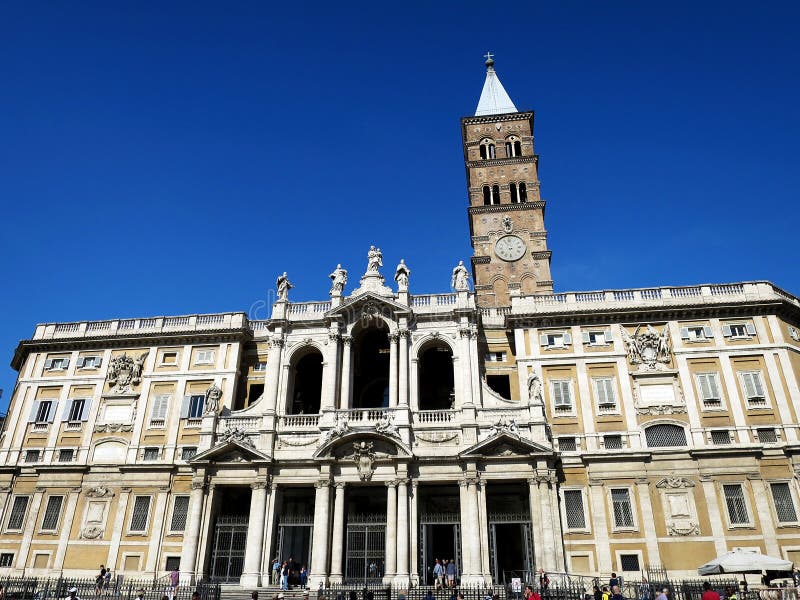The Basilica di Santa Maria Maggiore in Rome, ITALY. The Basilica di Santa Maria Maggiore is the largest church in Rome dedicated to the Blessed Virgin Mary royalty free stock photos The Basilica di Santa Maria Maggiore in Rome, ITALY. The Basilica di Santa Maria Maggiore is the largest church in Rome dedicated to the Blessed Virgin Mary royalty free stock photos