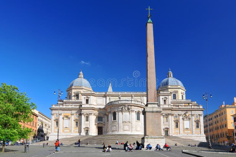 Basilica di Santa Maria Maggiore, Piazza del Esquilino, Rome, Italy royalty free stock images Basilica di Santa Maria Maggiore, Piazza del Esquilino, Rome, Italy royalty free stock images