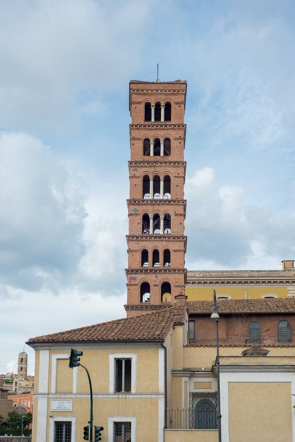Basilica di St Mary in Cosmedin fotografia stock Basilica di St Mary in Cosmedin fotografia stock