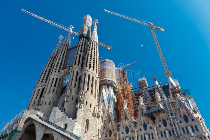 Basilica and Expiatory Church of the Holy Family (Sagrada Familia).