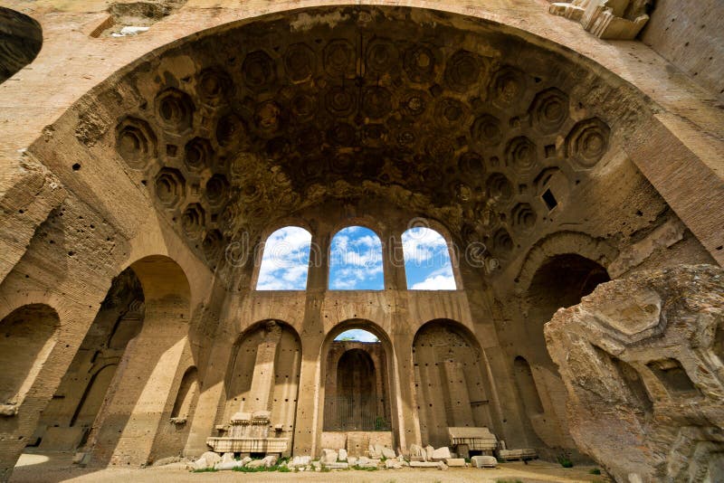 The Basilica of Maxentius and Constantine in Rome