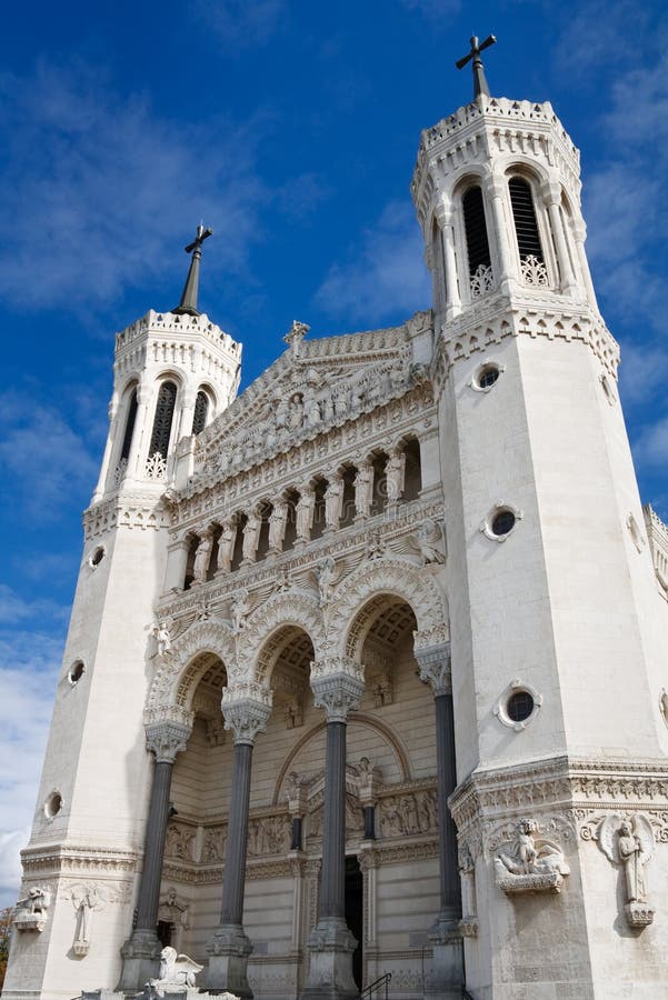 Basilica of Notre-Dame de Fourviere in Lyon