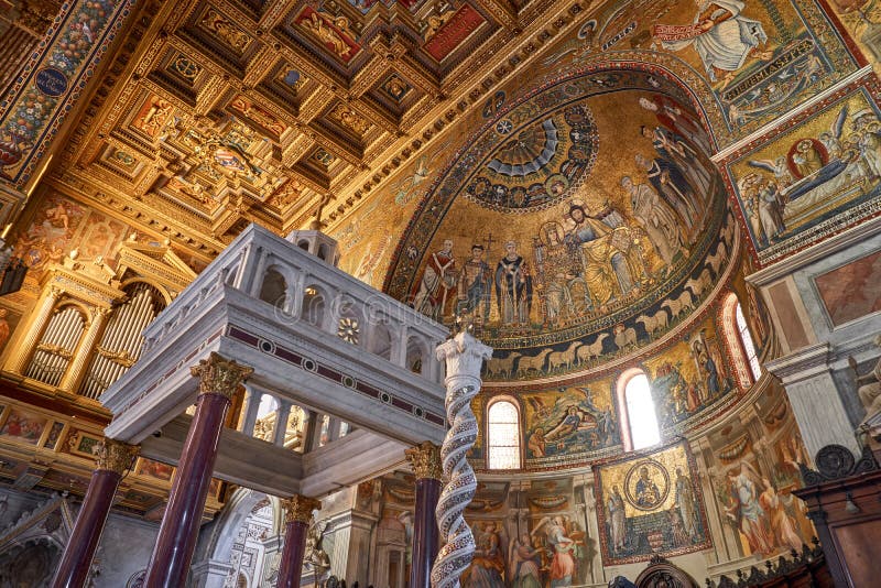 Basilica van Our Lady in Trastevere Basilica di Santa Maria in Trastevere Rome, Italië