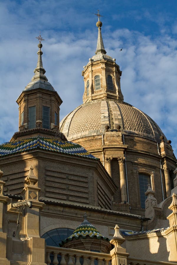 Basilica in Zaragoza, Spain royalty free stock images Basilica in Zaragoza, Spain royalty free stock images