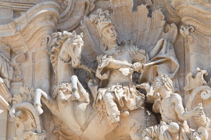 Basiliek van Martina Franca. Puglia. Italië. stock afbeeldingen Basiliek van Martina Franca. Puglia. Italië. stock afbeeldingen