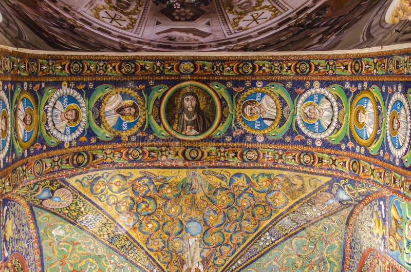 Basiliek van San Vitale in Ravenna, Italië royalty-vrije stock afbeelding Basiliek van San Vitale in Ravenna, Italië royalty-vrije stock afbeelding