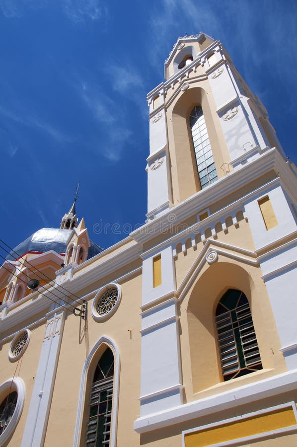 Basiliek van Sint Franciscus in Canindé, Brazilië stock afbeelding