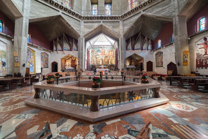 Basilika der Anzeige in Nazareth stockfoto Basilika der Anzeige in Nazareth stockfoto