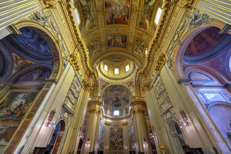 Basilika di Sant Andrea della Valle - Rome, Italien royaltyfria foton Basilika di Sant Andrea della Valle - Rome, Italien royaltyfria foton