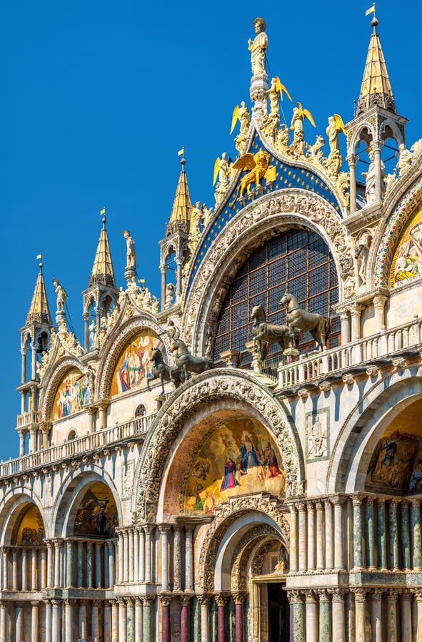 Basilika för St Mark ` s i Venedig, Italien arkivbilder Basilika för St Mark ` s i Venedig, Italien arkivbilder
