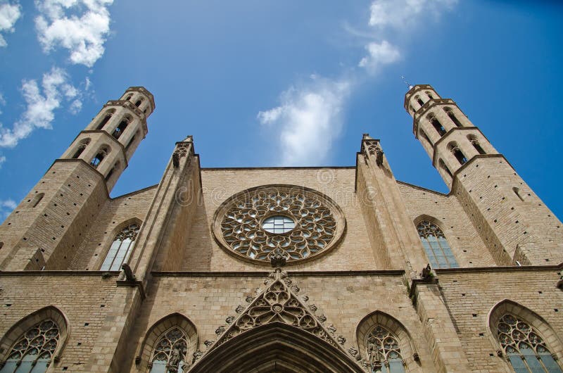 Basilikade Santa Maria del Mar stockfotografie Basilikade Santa Maria del Mar stockfotografie