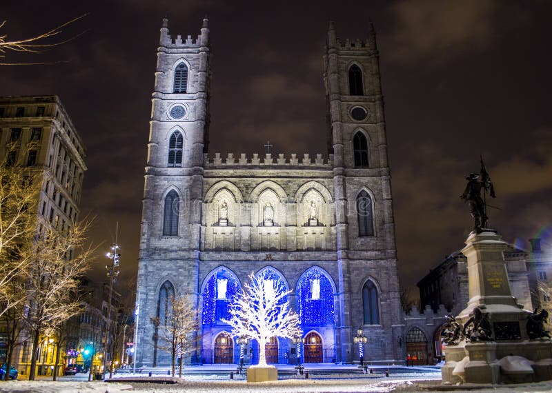 Basilique de Notre-Dame de Montréal, Québec, Canada image stock Basilique de Notre-Dame de Montréal, Québec, Canada image stock