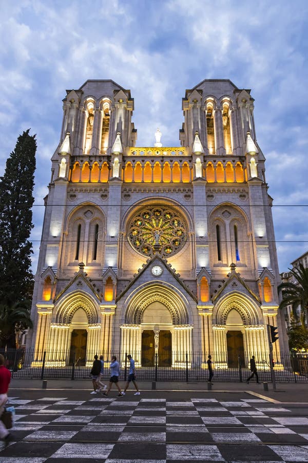 Basilique Notre Dame de Nice, France royalty free stock photos Basilique Notre Dame de Nice, France royalty free stock photos