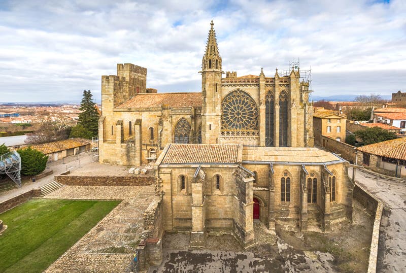 Basilique Saint-Nazaire στο Carcassonne, Γαλλία στοκ φωτογραφίες Basilique Saint-Nazaire στο Carcassonne, Γαλλία στοκ φωτογραφίες