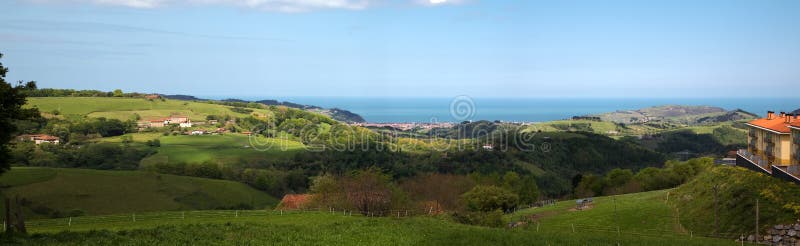 Baska kraju brzegowego panoramiczny widok