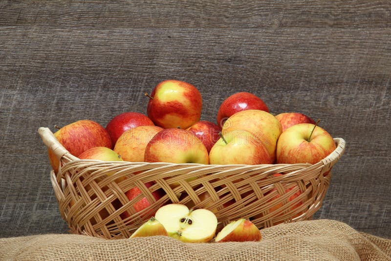 Basket with Apples stock photo. Image of ripe, color 78419648