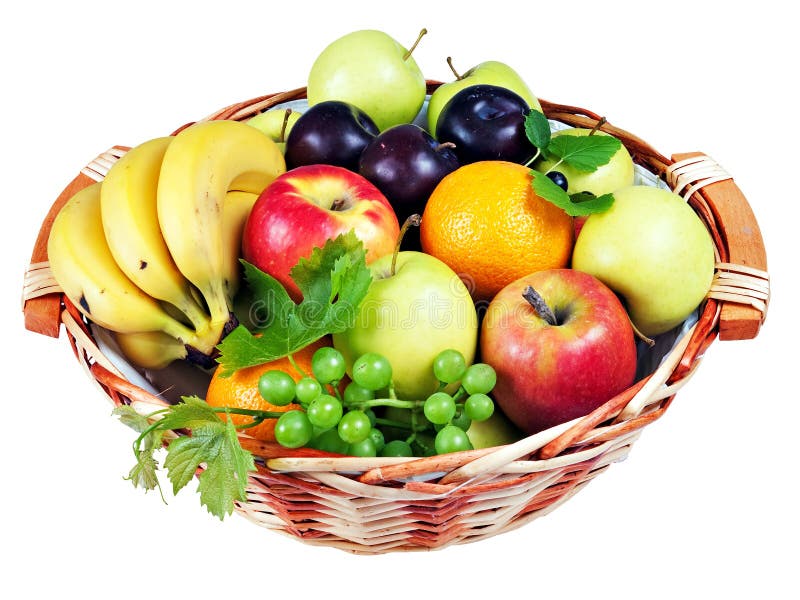 Assorted Fresh Fruit on Table Cloth Stock Image - Image of health ...