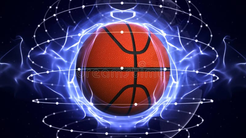 BASKET BALL Computer Graphics Background stock illustration