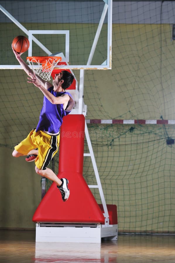 Basket Ball Game Player at Sport Hall Stock Image Image of health