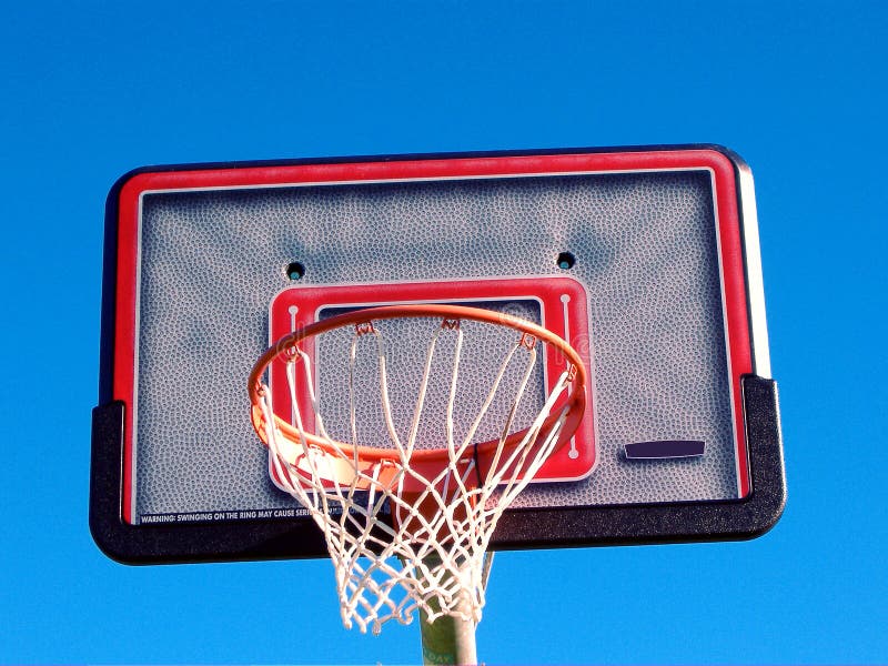 Basket ball net and ring stock image. Image of target 4132925