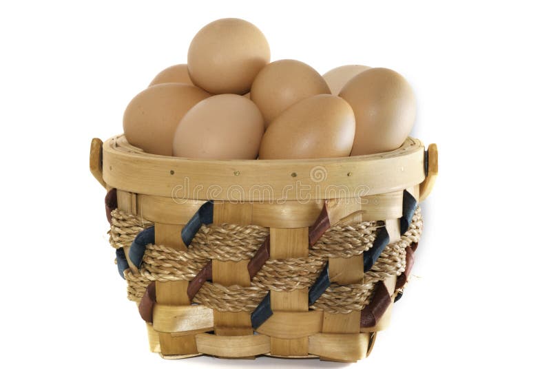 Basket of eggs stock image. Image of cook, fresh, scramble 2978989