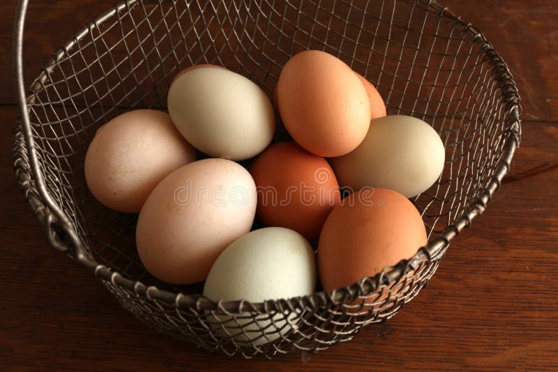 Rustic Egg Basket Vintage Wooden Crate Farm Fresh Eggs Box St Ives 
