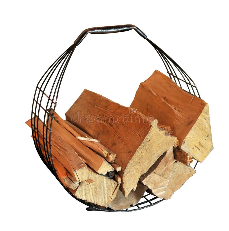Basket for fire wood stock photo. Image of home, accessory 20417342