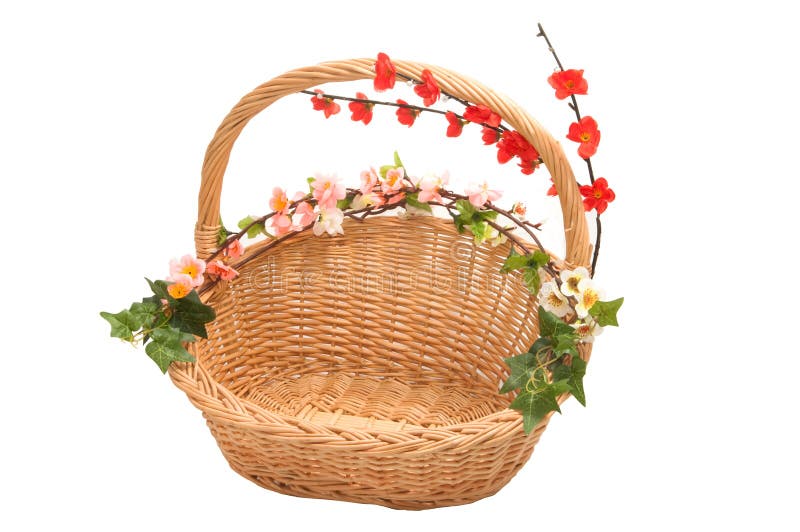 Basket with flowers