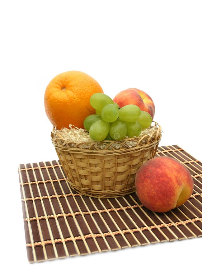 Basket with fruit