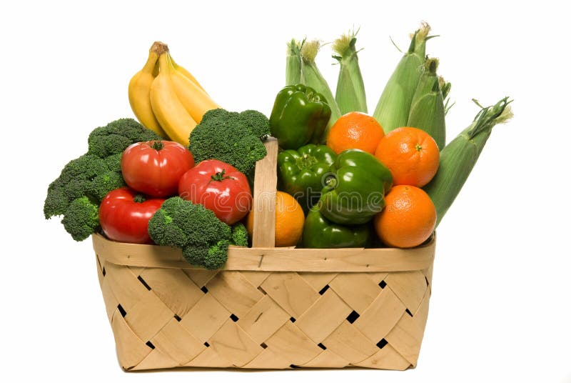 Basket Full Of Fresh Picked Produce