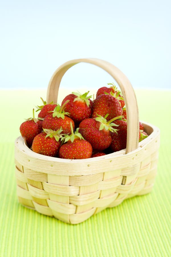 Basket Full Of Strawberries Picture. Image 5973099
