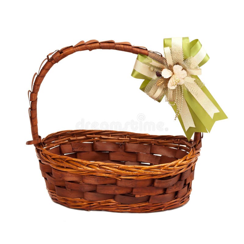 Bow in a Basket stock image. Image of celebration, close 3997487
